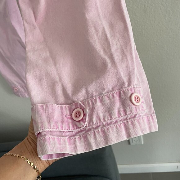 Pistola high-rise trousers button fly pink cropped pants - Picture 5 of 7